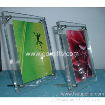 5r Acrylic Picture Frames With Bolt Stands 